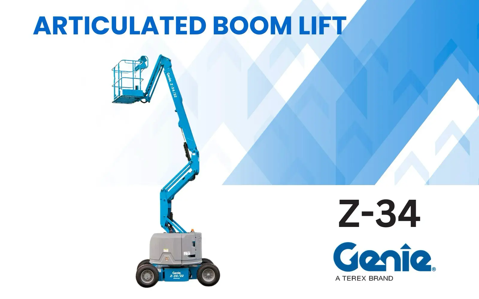 articulated boom lift genie z 34 skymaster