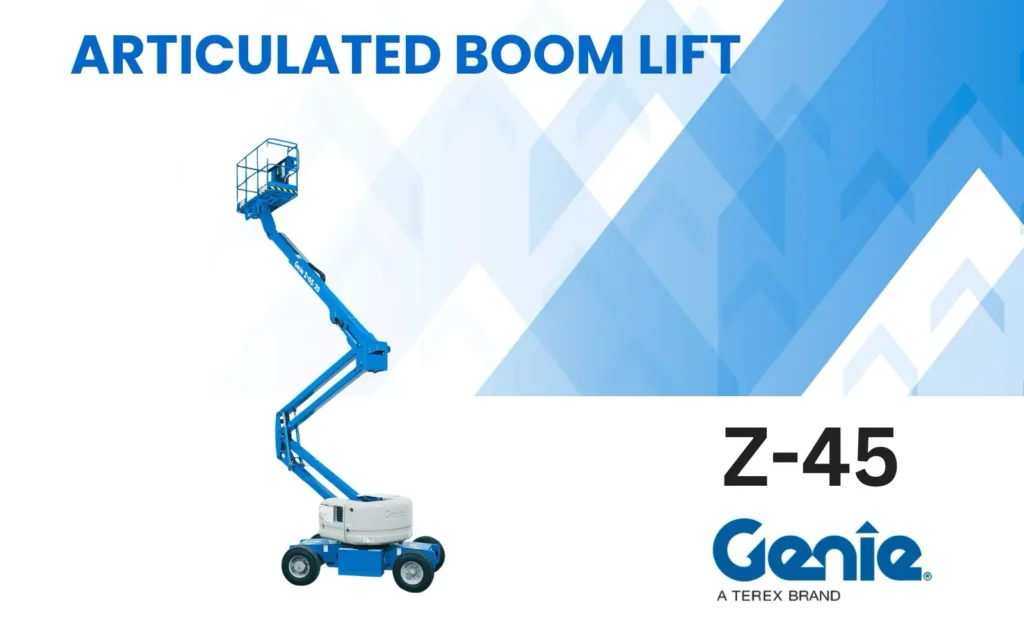 articulated boom lift genie z 45 skymaster