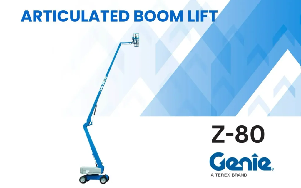 articulated boom lift genie z 80 skymaster