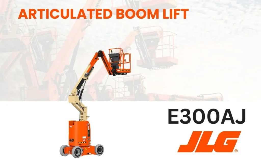 articulated vertical boom lift JLG E300AJ skymaster