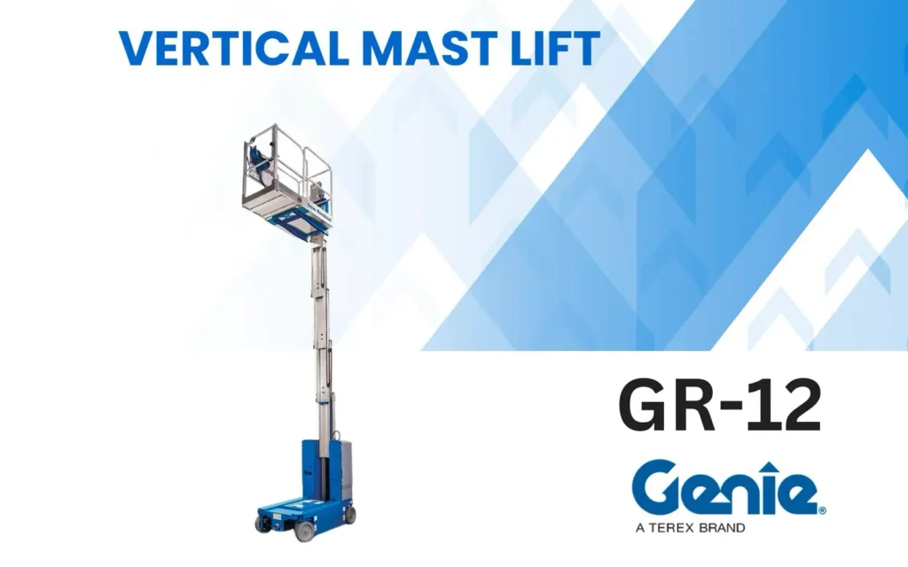 personal vertical boom lift genie GR 12 skymaster