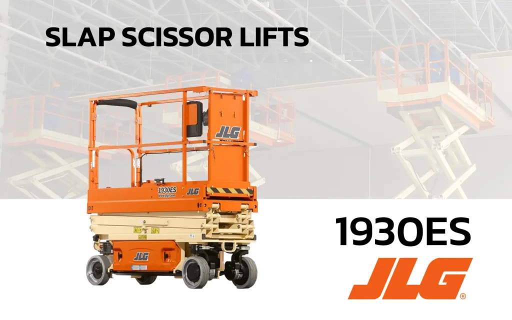 รถกระเช้า เช่ารถกระเช้าไฟฟ้า สกายมาสเตอร์ slap scissor lifts jlg 1930ES skymaster