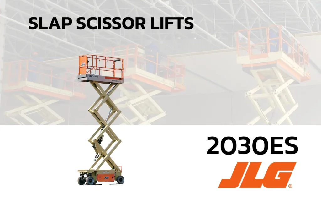 รถกระเช้า เช่ารถกระเช้าไฟฟ้า สกายมาสเตอร์ slap scissor lifts jlg 2030ES skymaster