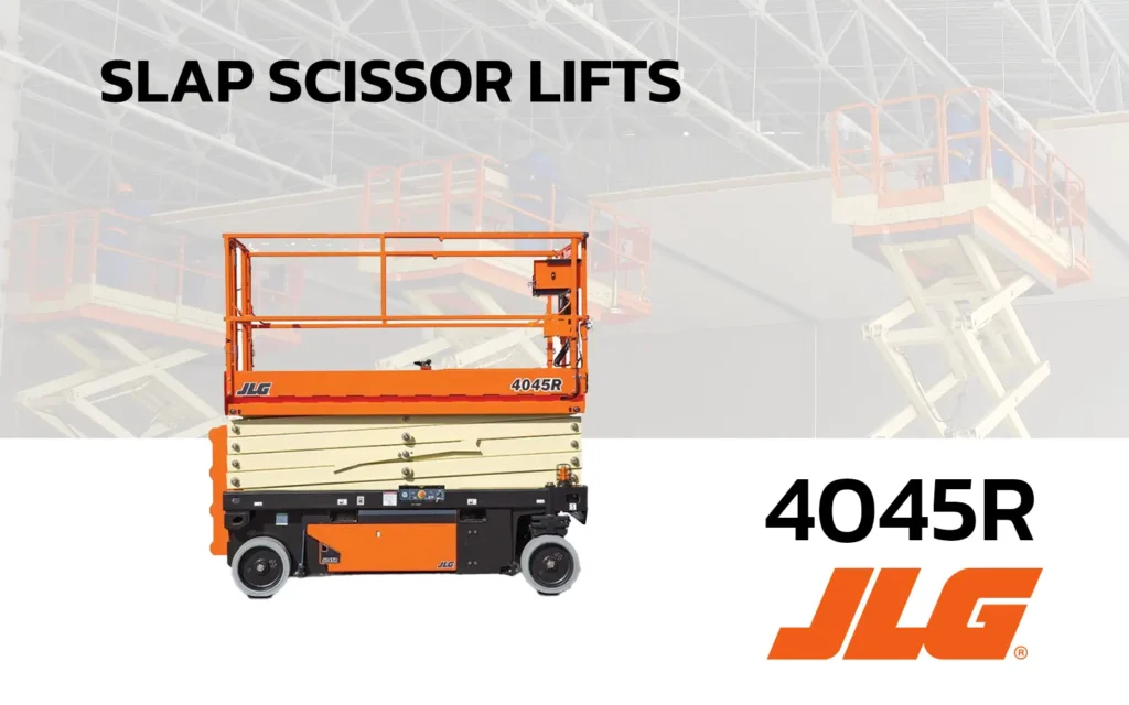 รถกระเช้า เช่ารถกระเช้าไฟฟ้า สกายมาสเตอร์ slap scissor lifts jlg 4045R skymaster