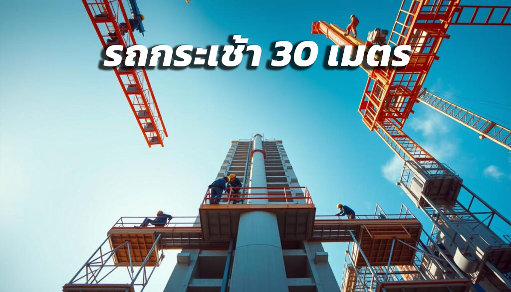 รถกระเช้า 30 เมตรในการก่อสร้างและซ่อมแซม 1024x585